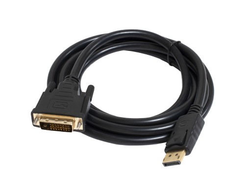 Кабель мультимедійний DisplayPort M to DVI M 1.8m 24+1pin Patron (CAB-PN-MUL-DP-DVI-18)