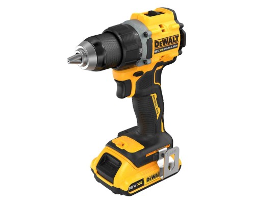 Шуруповерт DeWALT XR Li-Ion 18V, 2x2Ah, 74 Нм, 0-450/0-1650 об/хв, 1.12 кг, TSTAK (DCD794D2T)