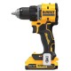 Шуруповерт DeWALT XR Li-Ion 18V, 2x2Ah, 74 Нм, 0-450/0-1650 об/хв, 1.12 кг, TSTAK (DCD794D2T)