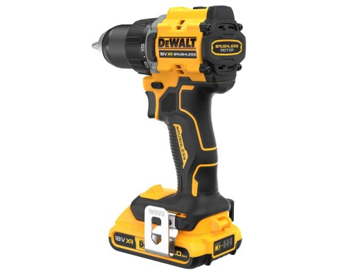 Шуруповерт DeWALT XR Li-Ion 18V, 2x2Ah, 74 Нм, 0-450/0-1650 об/хв, 1.12 кг, TSTAK (DCD794D2T)