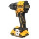 Шуруповерт DeWALT XR Li-Ion 18V, 2x2Ah, 74 Нм, 0-450/0-1650 об/хв, 1.12 кг, TSTAK (DCD794D2T)