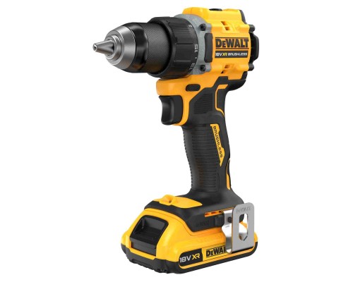 Шуруповерт DeWALT XR Li-Ion 18V, 2x2Ah, 74 Нм, 0-450/0-1650 об/хв, 1.12 кг, TSTAK (DCD794D2T)