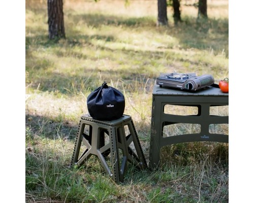 Стілець складаний Tribe Camp Chair High пластиковий Olive (T-EF-0002-olive)