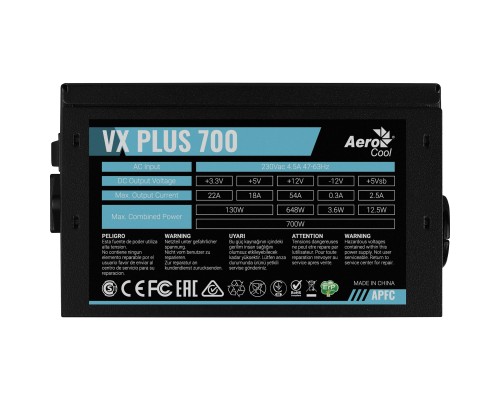 Блок живлення AeroCool 700W VX Plus Stealth (ACPN-VS70AEY.12)