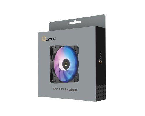 Кулер до корпусу OCYPUS BETA F12 BK ARGB (BETA-F12-BK1AM00X-GL)