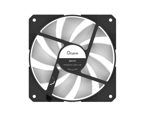 Кулер до корпусу OCYPUS BETA F12 BK ARGB (BETA-F12-BK1AM00X-GL)