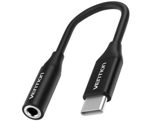 Перехідник USB-C Male to 3.5MM Earphone Jack with DAC Adapter 0.1M Black VENTION (BIHBA)