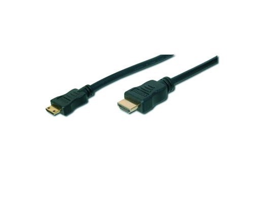 Кабель мультимедійний HDMI A to HDMI C (mini), 2.0m Digitus (AK-330106-020-S)