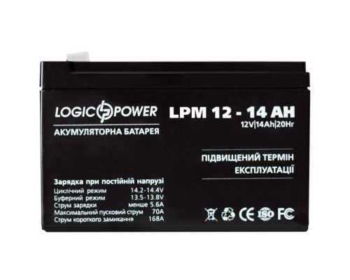 Батарея до ДБЖ LogicPower LPM 12В 14Ач (4161) Батарея до ДБЖ LogicPower LPM 12В 14Ач (4161)