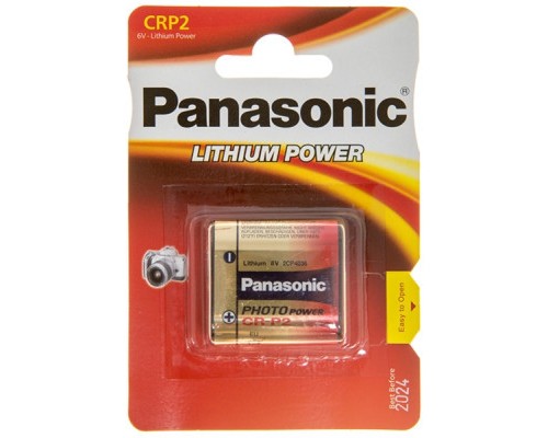 Батарейка Panasonic CR P2 * 1 LITHIUM (CR-P2L/1BP) 