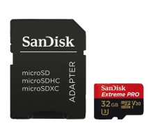 Карта пам'яті SanDisk 32GB microSD class 10 V30 A1 UHS-I U3 4K Extreme Pro (SDSQXCG-032G-GN6MA) 