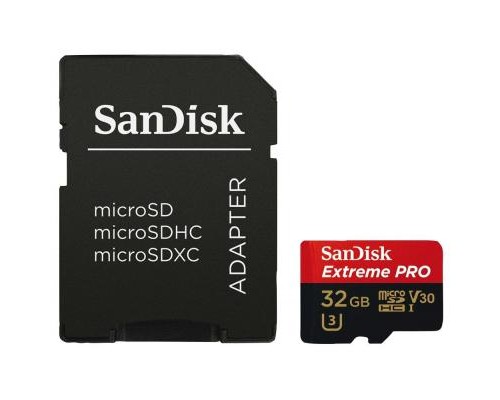 Карта пам'яті SanDisk 32GB microSD class 10 V30 A1 UHS-I U3 4K Extreme Pro (SDSQXCG-032G-GN6MA) Карта пам'яті SanDisk 32GB microSD class 10 V30 A1 UHS-I U3 4K Extreme Pro (SDSQXCG-032G-GN6MA)