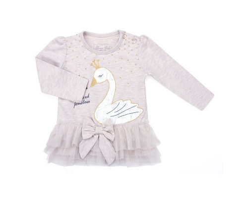 Набір дитячого одягу Breeze з лебедем (9959-80G-beige)
