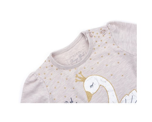 Набір дитячого одягу Breeze з лебедем (9959-80G-beige)