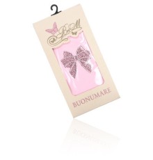 Колготки дитячі BNM з бантиком зі страз (M0C0302-0989-104G-pink)