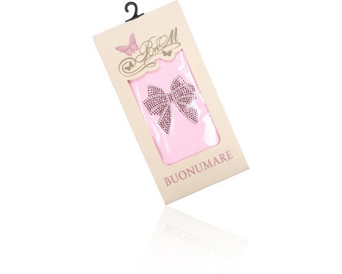Колготки дитячі BNM з бантиком зі страз (M0C0302-0989-104G-pink)