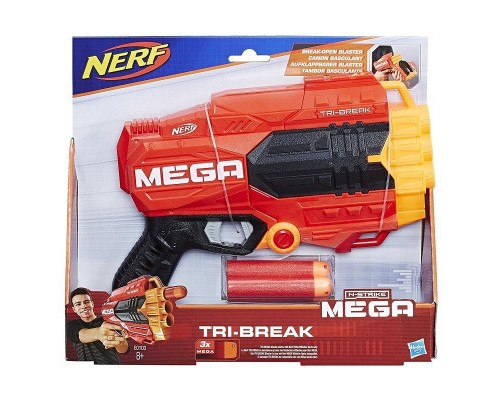 Іграшкова зброя Hasbro Nerf бластер МЕГА Три-брейк (E0103)