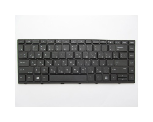 Клавіатура ноутбука HP ProBook 430/440/445 G5 черная с черной (A46088)