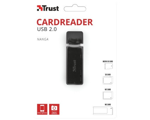 Зчитувач флеш-карт Trust Nanga USB 2.0 BLACK (21934)