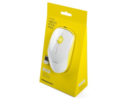 Мишка Modecom MC-WM112 Wireless Yellow-White (M-MC-WM112-290)