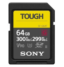 Карта пам'яті Sony 64GB SDXC class 10 UHS-II U3 V90 Tough (SF64TG)