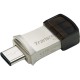 USB флеш накопичувач Transcend 128GB JetFlash 890 Silver USB 3.1/Type-C (TS128GJF890S) 