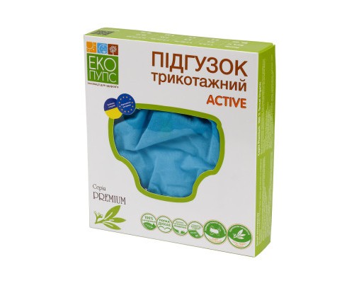 Підгузки Еко Пупс Active Premium багаторазовий 5-9 кг Abso Maxi Жовтий (ТП3ВК4-2ж)