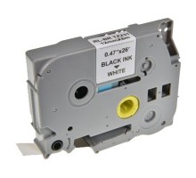 Стрічка для принтера етикеток UKRMARK RL-B-T231P-BK/WT, аналог TZE231. 12 мм х 8 м (900242)