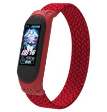 Ремінець до фітнес браслета Armorstandart Braided Solo Loop для Xiaomi Mi Band 4/5/6 Red size L (ARM58762)