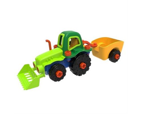 Конструктор EDU-Toys Трактор з інструментами (JS030)