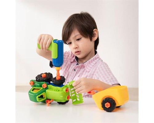Конструктор EDU-Toys Трактор з інструментами (JS030)