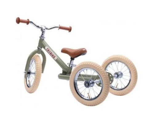 Біговел Trybike триколісний балансуючий оливковий (TBS-2-GRN-VIN+TBS-100-TKV)
