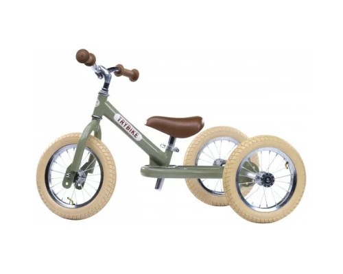 Біговел Trybike триколісний балансуючий оливковий (TBS-2-GRN-VIN+TBS-100-TKV)