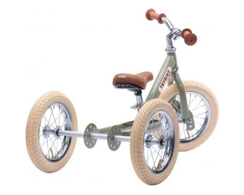 Біговел Trybike триколісний балансуючий оливковий (TBS-2-GRN-VIN+TBS-100-TKV)