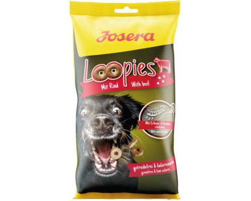Ласощі для собак Josera LOOPIES MIT RIND 150 г (4032254746973)