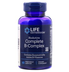 Вітамін Life Extension Комплекс Вітамінів Групи В, BioActive Complete B-Complex, 60 (LEX-19456)