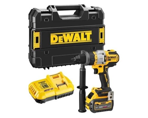 Шуруповерт DeWALT XR Li-lon 18 В, 2 АКБ + ЗП, кейс TSTAK (DCD999X1)