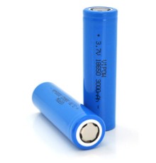 Акумулятор 18650 3000mAh, FlatTop, 3.7V, Blue Vipow (ICR18650-3000mAhFT)