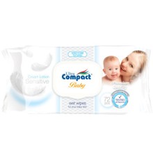 Дитячі вологі серветки Ultra Compact з клапаном 72 шт (8697420531522)
