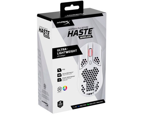 Мишка HyperX Pulsefire Haste Wireless White (4P5D8AA)