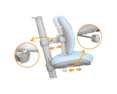 Дитяче крісло Mealux Ortoback Duo Blue (Y-510 KBL)