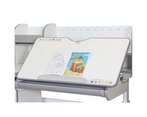 Парта Mealux Hamilton Multicolor Blue (BD-680 W/G MC+BL з полицею)