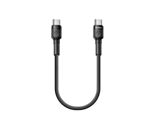Дата кабель USB-C to USB-C 0.3m 3А black ColorWay (CW-CBPDCC054-BK)