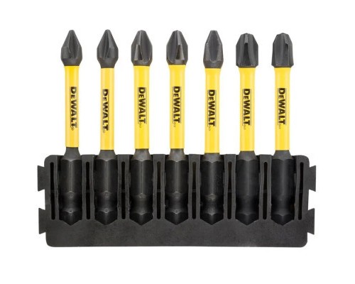 Набір біт DeWALT в касеті для Tough Case, FlexTorq, L=57 мм, Рh1-2шт, Рh2-3шт, Рh3-2шт. (DT70818)