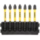 Набір біт DeWALT в касеті для Tough Case, FlexTorq, L=57 мм, Рh1-2шт, Рh2-3шт, Рh3-2шт. (DT70818)
