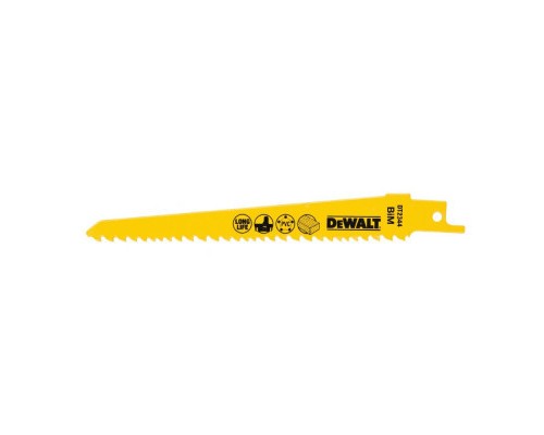 Полотно DeWALT для шабельної пили, по деревині, 152 мм, крок зубів 7 TPI, 5 шт (DT2344)