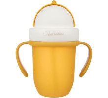 Поїльник-непроливайка Canpol babies Matte Pastels із силіконовою трубочкою 210 мл Жовтий (56/522_yel)