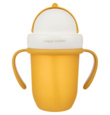 Поїльник-непроливайка Canpol babies Matte Pastels із силіконовою трубочкою 210 мл Жовтий (56/522_yel)
