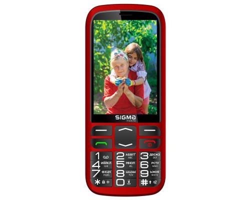 Мобільний телефон Sigma Comfort 50 Optima Type-C Red (4827798122327)