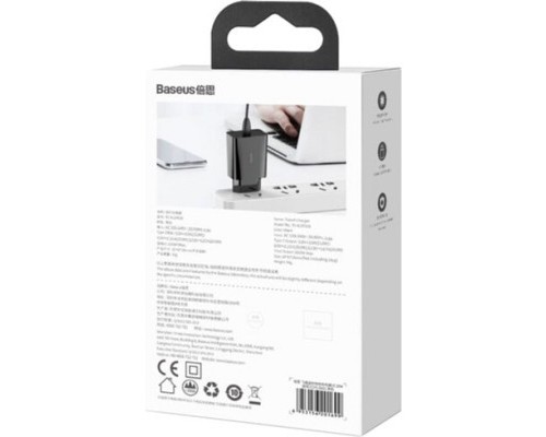 Зарядний пристрій Baseus Speed Mini Quick Charger Black (CCFS-SN01)